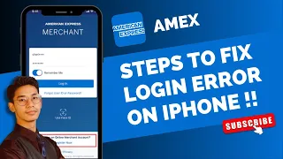 AMEX - Fix Login Error on iPhone