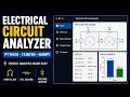 Electrical Circuit Analyzer Python Tkinter Project KVL Solver Circuit Analysis