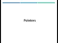 Lecture 6 Pointers in C
