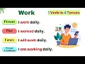 Learn English Tenses Fast Common Verbs in Present Past Future Tenses
