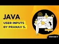 Lecture 13 Java User Input Scanner
