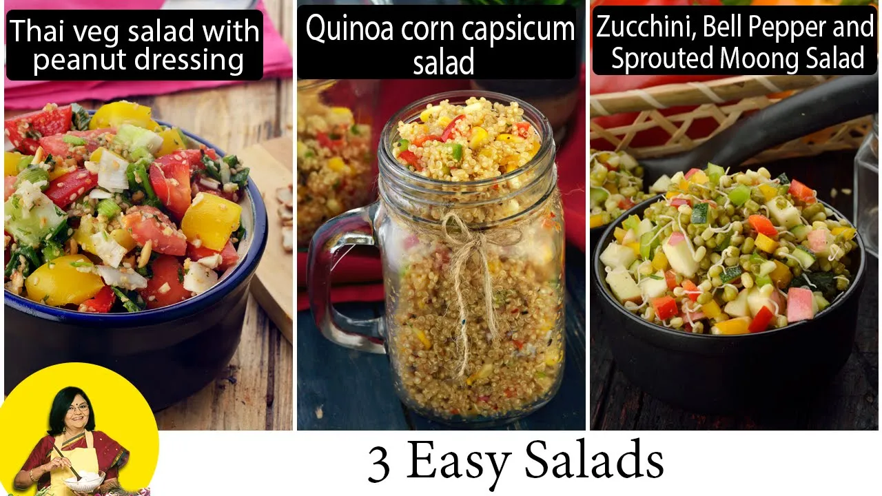 3 Easy Salads   Lunch & Dinner Ideas to Lose Weight  