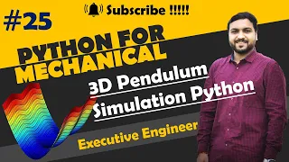 3d Pendulum motion simulation by using python Python for mechanical engineer pendulum python