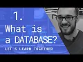 We Learn SQL What is a database