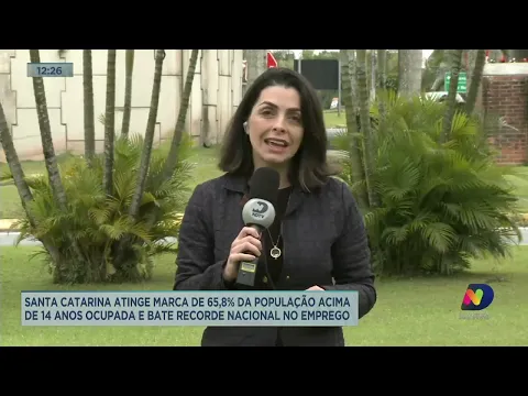 SC atinge marca de 65,8% da população acima de 14 anos ocupada e bate recorde nacional no emprego