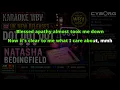 Dot Dot Dot - Natasha Bedingfield KARAOKE WBV UK CHARTS NEW RELEASES AUGUST 2026