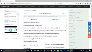 List few differences between Serializable and Externalizable in Java javapedia net