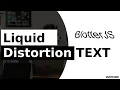 Liquid Distortion Effect On Text HTML CSS And BlotterJS