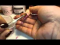 American Nails Studio - Tutorial Princess glitter mix on stiletto tip