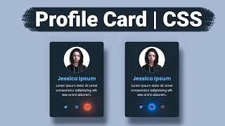 Design a Stunning Profile Card with HTML CSS Modern UI Tutorial