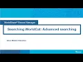 Searching WorldCat Advanced searching
