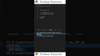 Matrix Multiplication With Numpy Python Tutorial