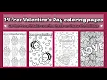 Get 14 Free Coloring Pages for Valentines Day
