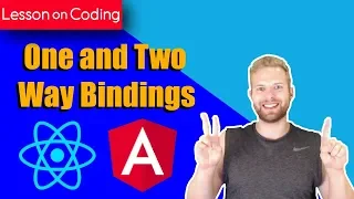 One and Two Way Bindings in React and Angular