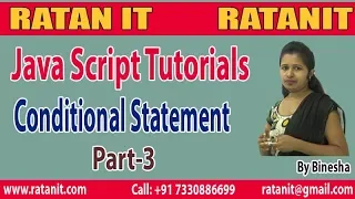 JavaScript Tutorial Conditional Statements Part-3 By Binesha