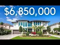 TOURING A 6 850 000 MODERN WATERFRONT MANSION IN LIGHTHOUSE POINT FL