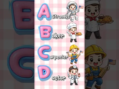 ABC Jobs Song A–D 🌟 | Fun Alphabet Job Song for Kids