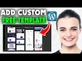 How to add custom template in wordpress 2026