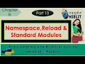 Namespace Reload standard module in python