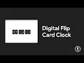 Digital Flip Card Clock with HTML CSS JavaScript EL Creative Media