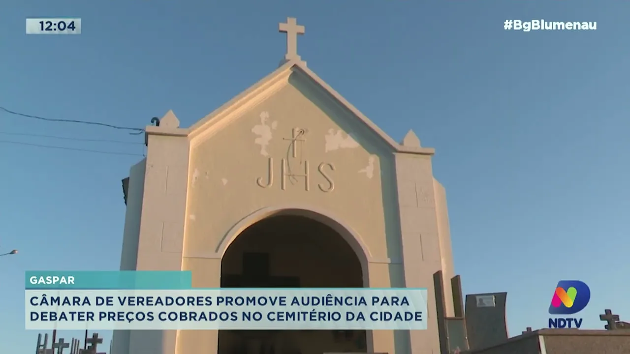 Câmara de Vereadores promove audiência para debater preços cobrados no cemitério de Gaspar