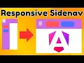 Responsive Sidenav Angular 17 example Angular Material 2024
