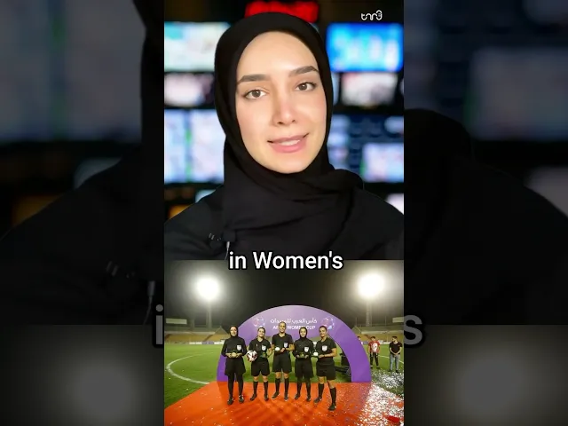 ⁣Heba Saadieh became the first Palestinian and hijabi woman to referee at a World Cup.