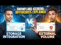 Difference between Snowflake Storage Integration vs External Volume