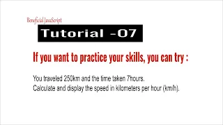 Beneficial JavaScript 07 Arithmetic Operators