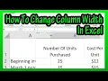 How To Change The Column Width 3 Ways In Excel Explained - Change Column Width To Exact Number