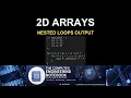 C 2D Arrays Predict the Output of This Nested Loop by Hand