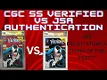 CGC verified signature versus CGC JSA authentication service for graded comic books