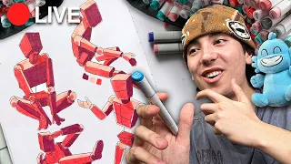 LIVE How to Draw ANATOMY CLASS 👀🎨 (draw with me!)