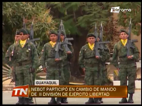 Nebot participó en cambio de mando de II división de ejército Libertad