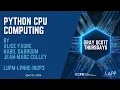 Python On CPU