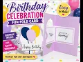 Birt ay Celebration Fun Fold Interactive Moving Card Tutorial Stampin Up