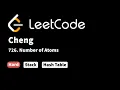 LeetCode 726 Number of Atoms