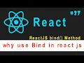 ReactJS Tutorial for Beginners why use Bind in react js Ujjwal Technical Tips