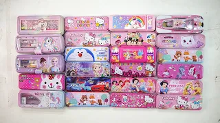 unicorn stationery set for girls stationery collection 😘 geometry,hello kitty,pencil box,sharpener