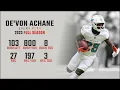 De Von Achane 2023 Highlights Every Run Target and Catch