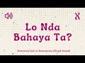 Download Lagu Lo Nda Bahaya Ta? Kobo Kanaeru - Sound Effect Indonesia