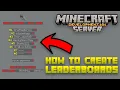 How to add LEADERBOARDS to your Minecraft Server Simple and Easy