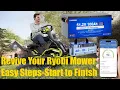 Simple Ryobi RM480e Battery Replacement in 10 Minutes - Single 48v Lithium Battery w Bluetooth BMS