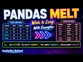 Pandas melt Explained Reshape Data from Wide to Long Format