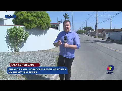 Fala Comunidade: buraco e lama, moradores pedem melhorias na rua Getúlio Reimer