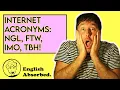 Internet Acronyms and Chat Slang in English What Do They Mean
