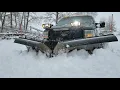 Snow Dogg VFX95II By Buyers Snow Plow Action Ford F250 Truck