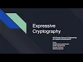 Expressive Cryptography Project Demo with Lessons