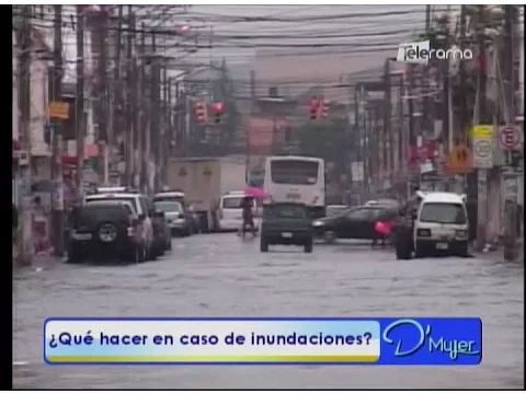 ¿Qué hacer en caso de inundaciones?