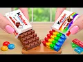 Download Lagu Kinder Chocolate vs Rainbow Cake: Epic Decorating Showdown! 🍫